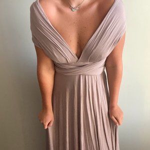 Creme Bridesmaid Dress